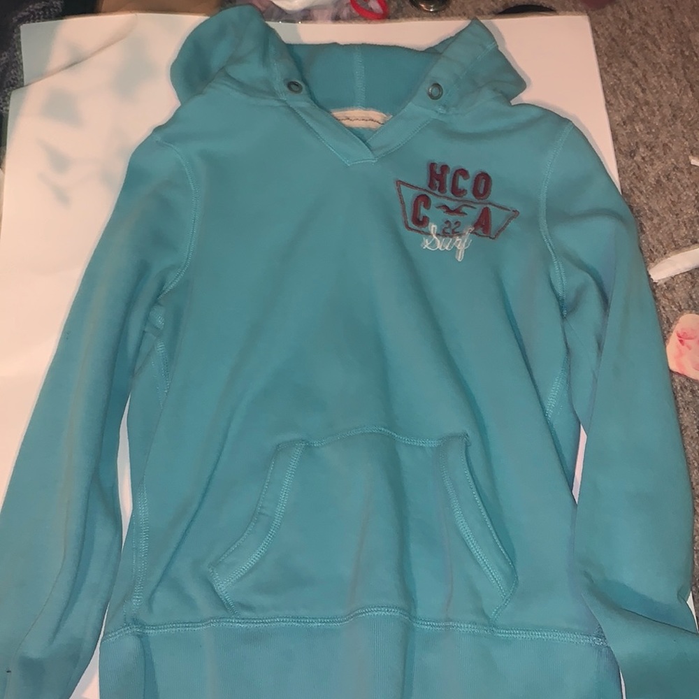 Blue hoodie